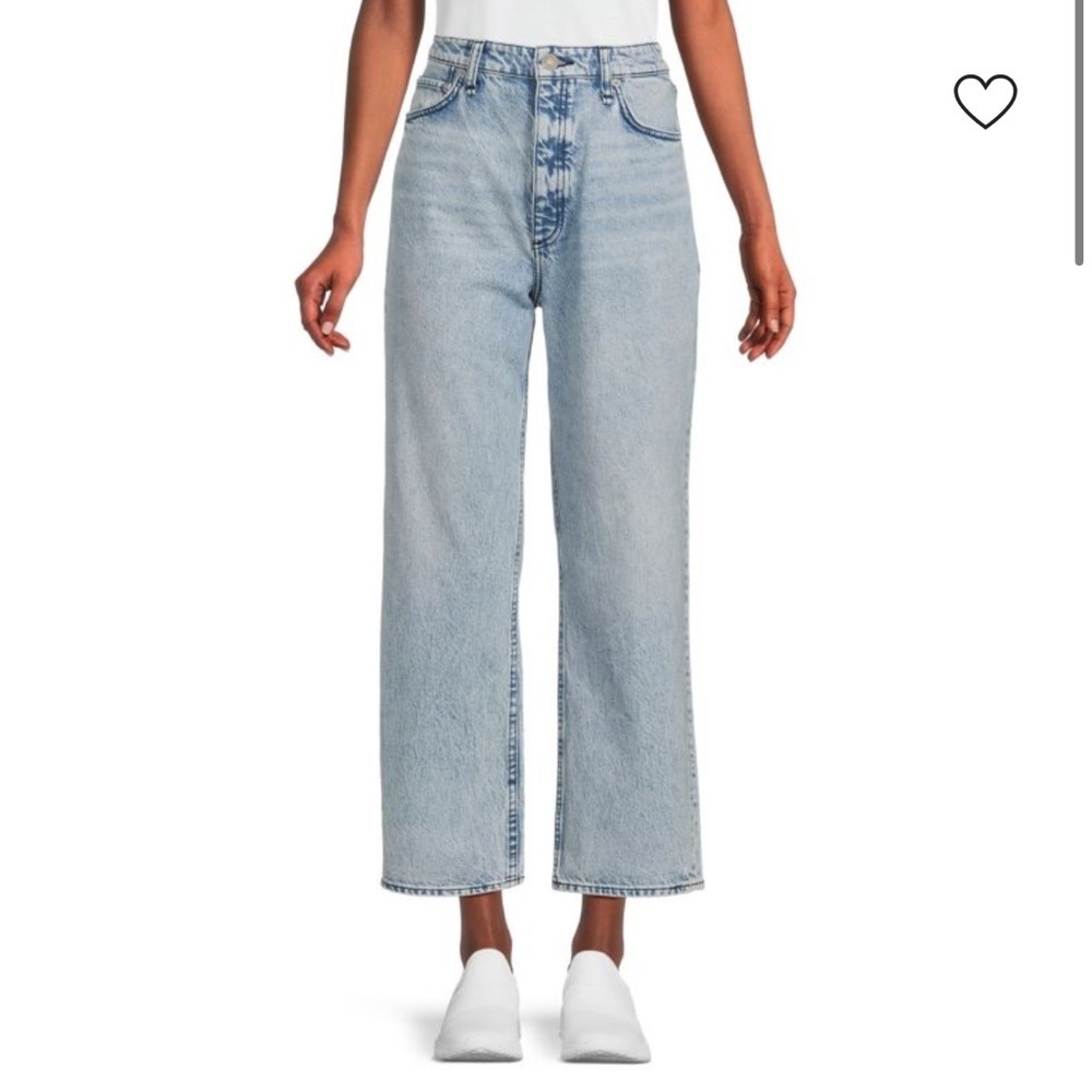 Rag and Bone Alex High Rise Ankle Straight Jean Venice Light Wash sz 26